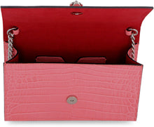 Load image into Gallery viewer, Skull croco-print leather clutch