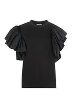 Load image into Gallery viewer, Ruffled cotton t-shirt