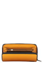 Load image into Gallery viewer, Bright Yellow Wallet with Secure Closure
